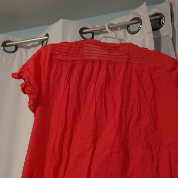 women's Jessica size 6 hot pink button up top - Picture 7 of 8